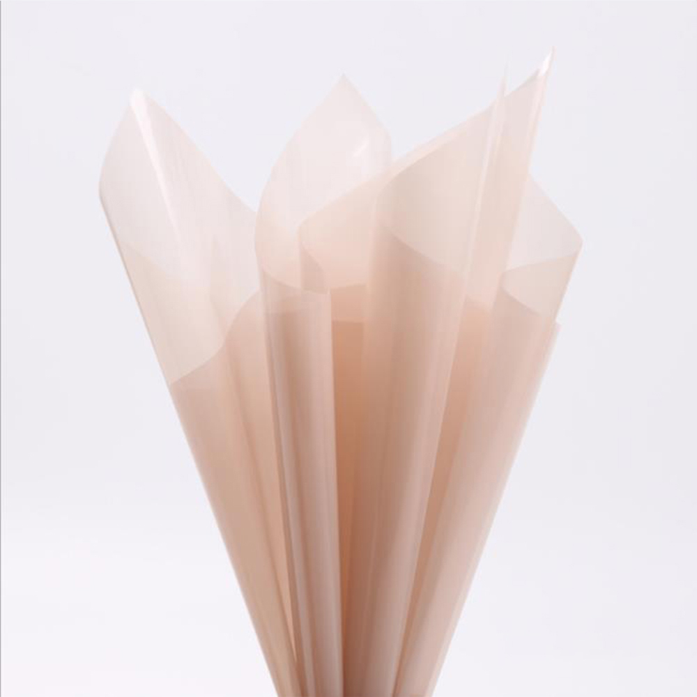 Papel de regalo de flores de cristal transparente impermeable