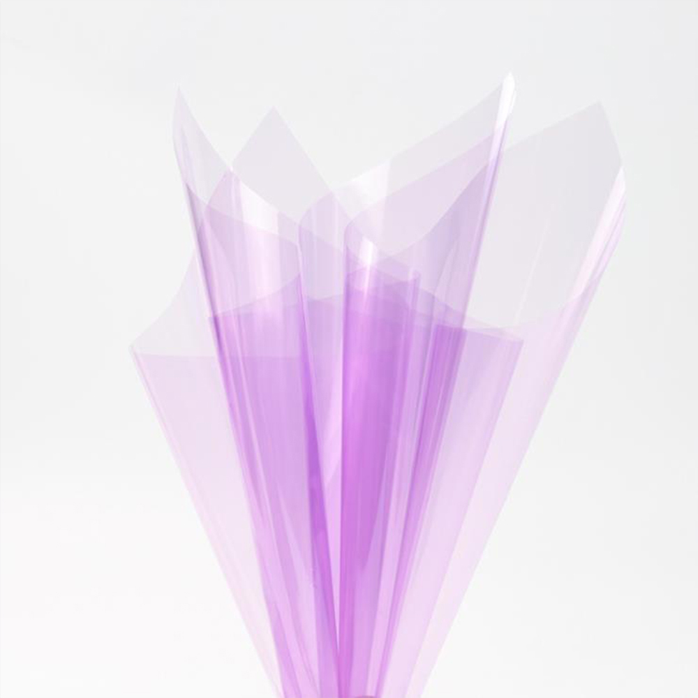 Papel de regalo de flores de cristal transparente impermeable