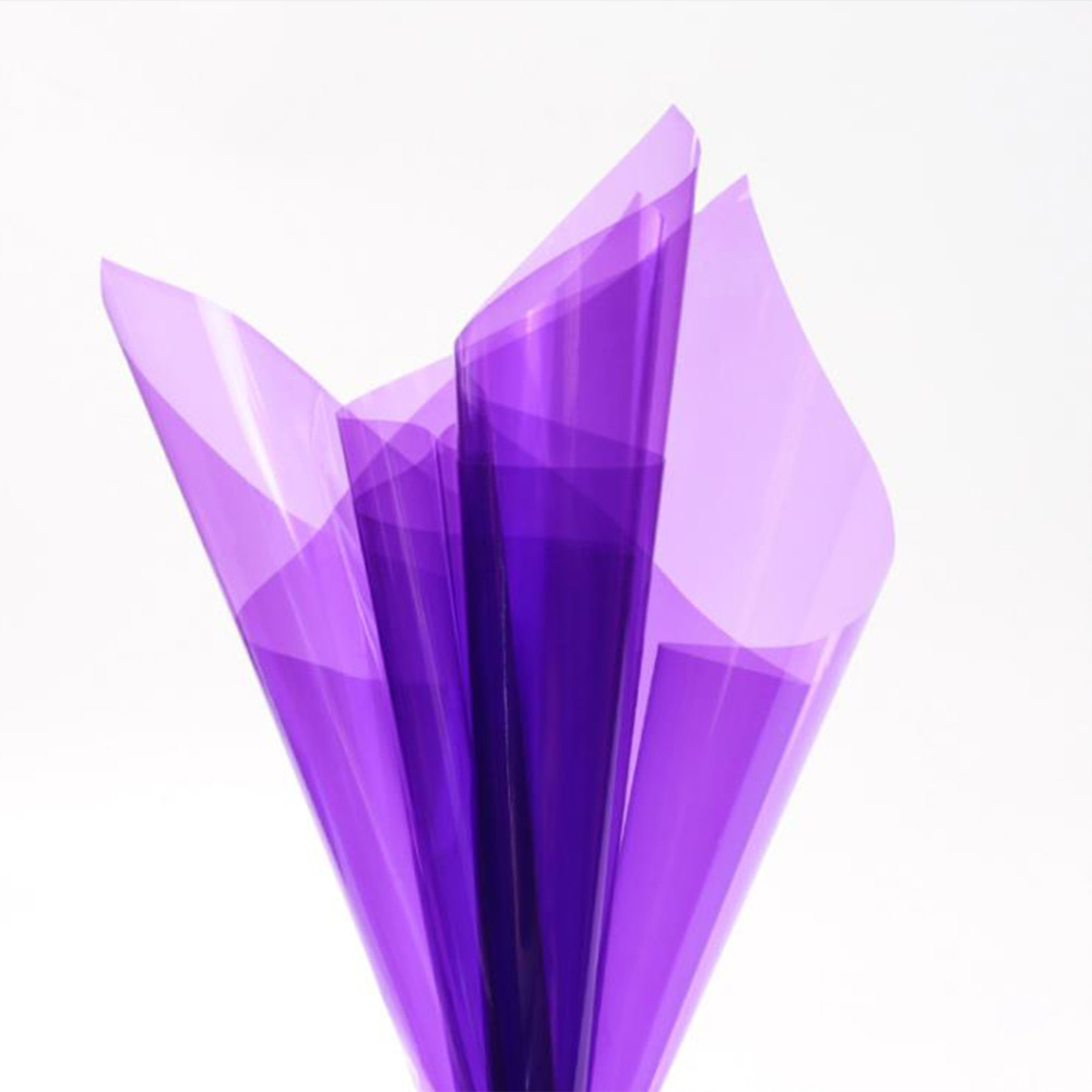 Papel de regalo de flores de cristal transparente impermeable