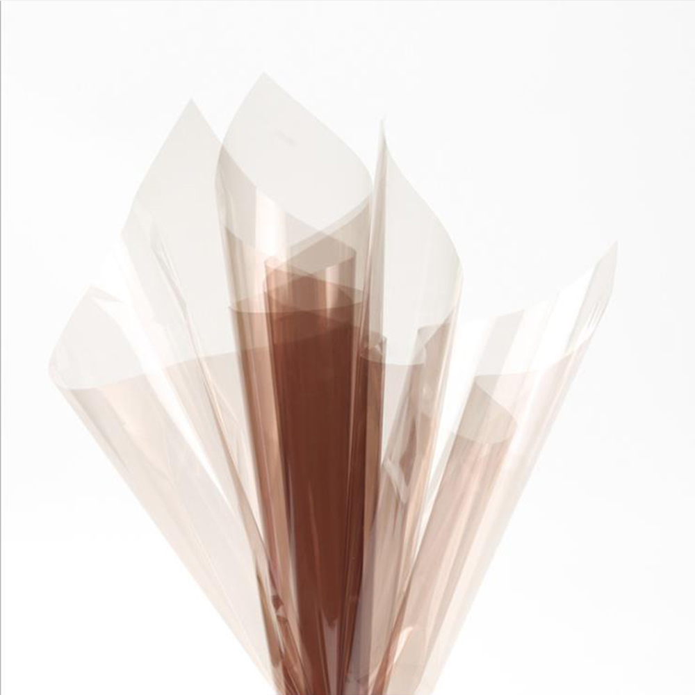 Papel de regalo de flores de cristal transparente impermeable