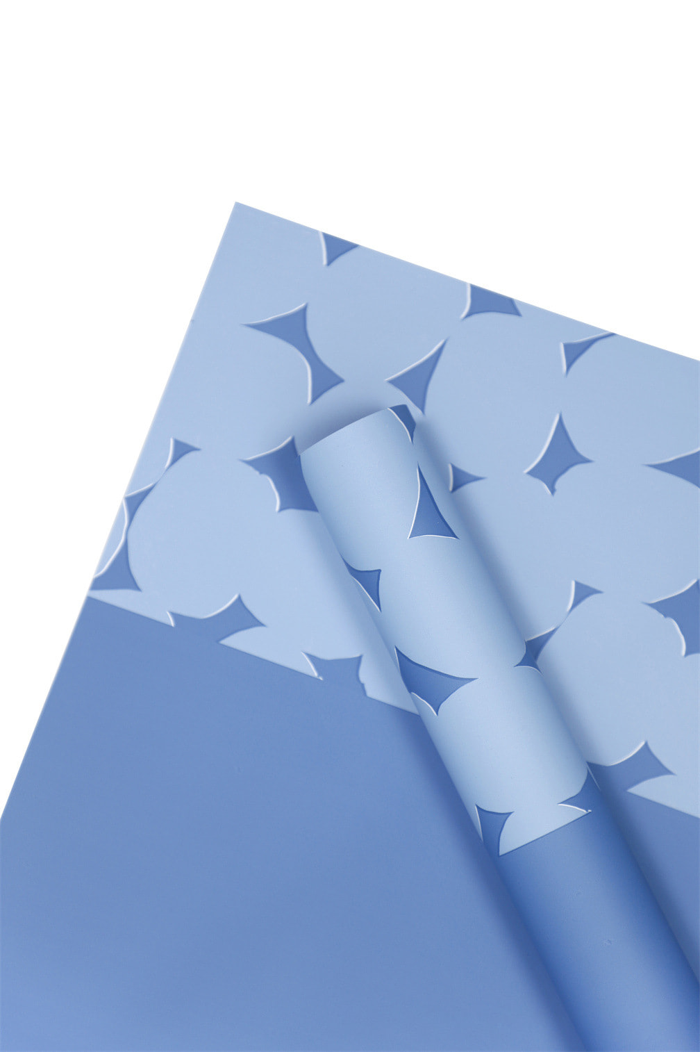 Papel de regalo de flores de lunares bicolor