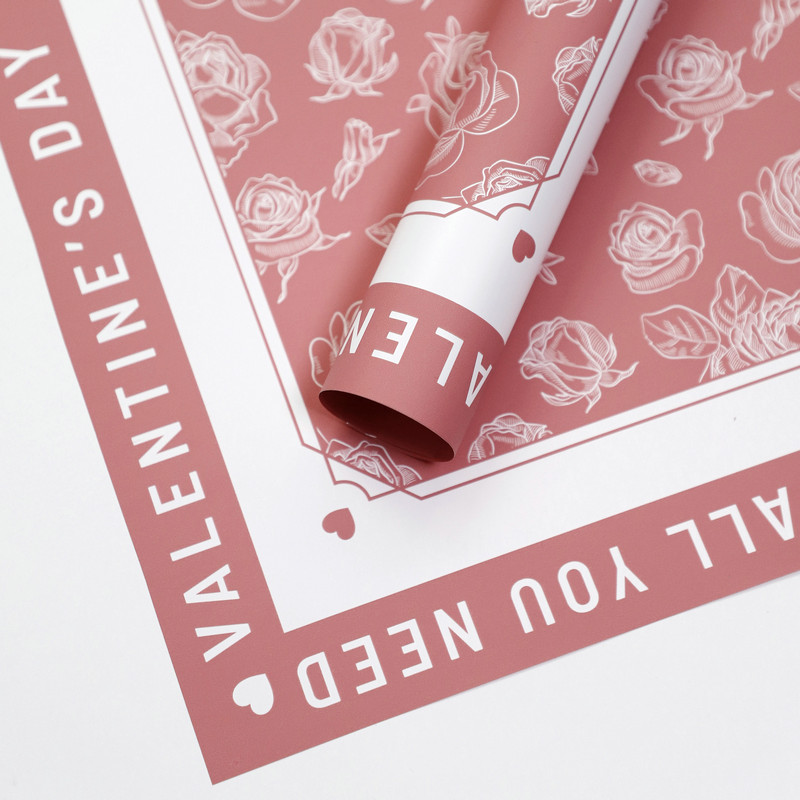 Papel de regalo de flores con patrón de rosas