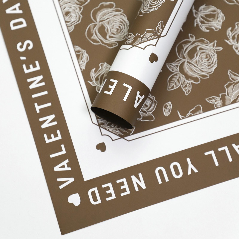 Papel de regalo de flores con patrón de rosas