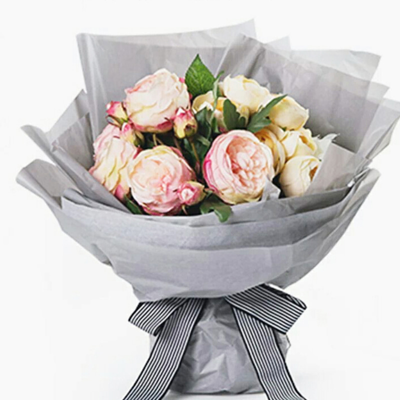 Papel de regalo de flores de papel de pera de nieve de colores