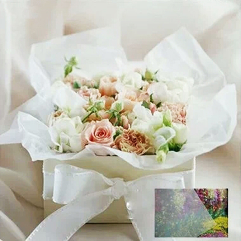 Papel de regalo de flores de papel de pera de nieve de colores