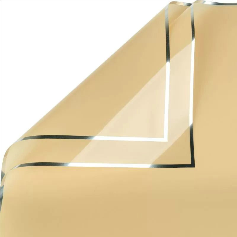 Papel de regalo de flores con película brillante al agua de iones de plata