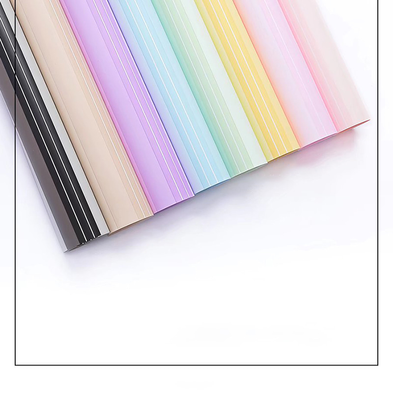 Papel de regalo de flores recubierto de doble cara impermeable