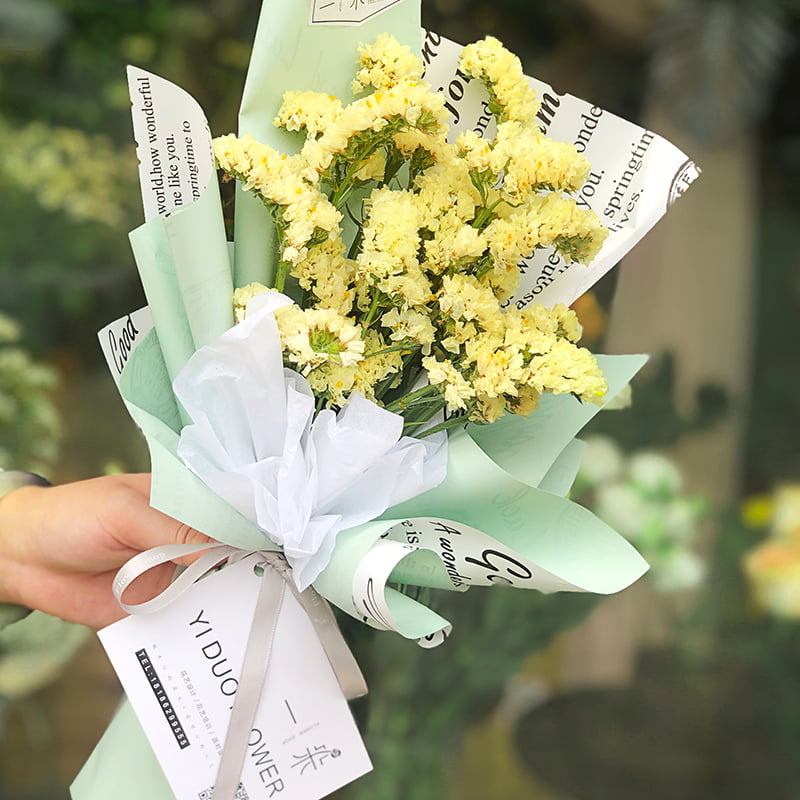 Papel de regalo de flores vintage de doble cara