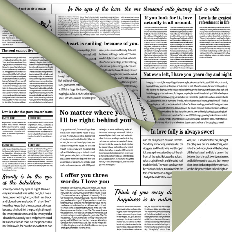 Papel de regalo de flores de periódico inglés
