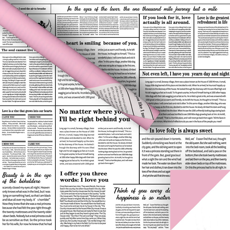 Papel de regalo de flores de periódico inglés