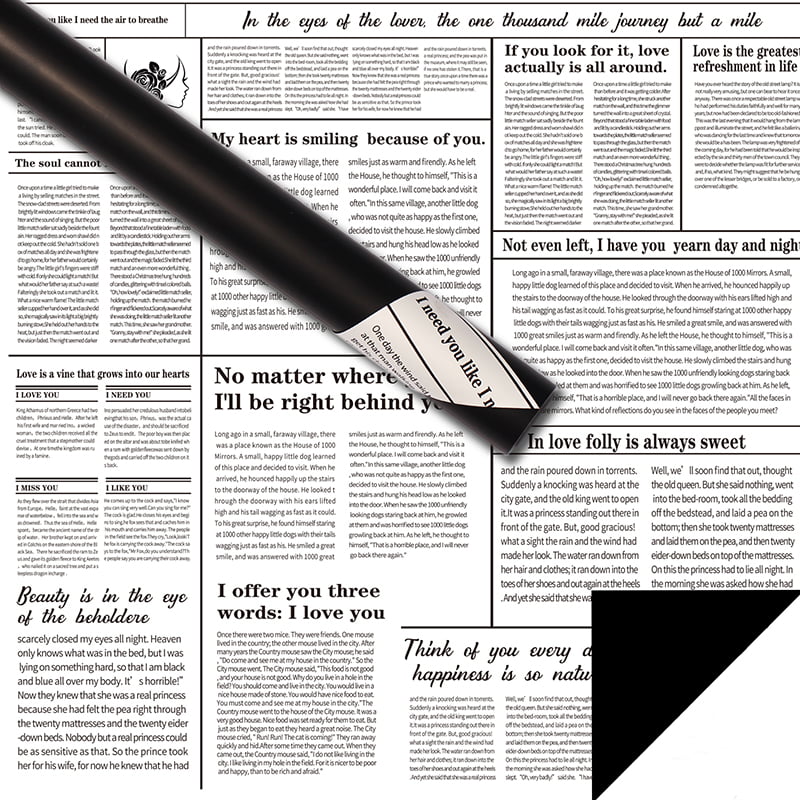 Papel de regalo de flores de periódico inglés