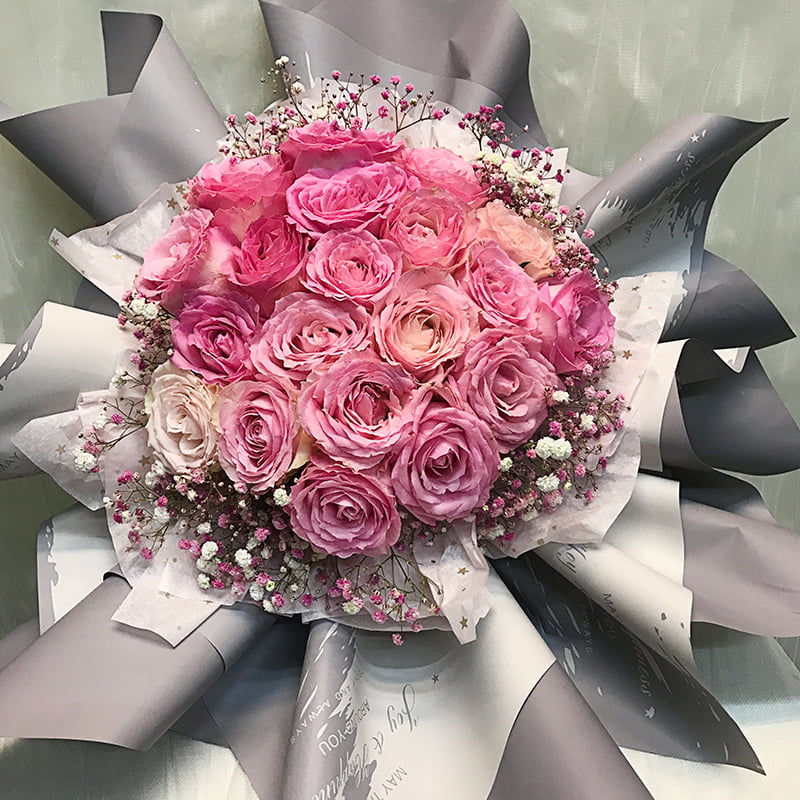 Papel de flores de plástico con estampado de mármol impermeable