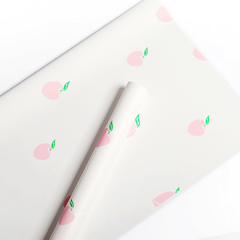 Papel de regalo de ramo con patrón de frutas simple