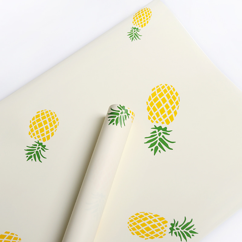 Papel de regalo de ramo con patrón de frutas simple