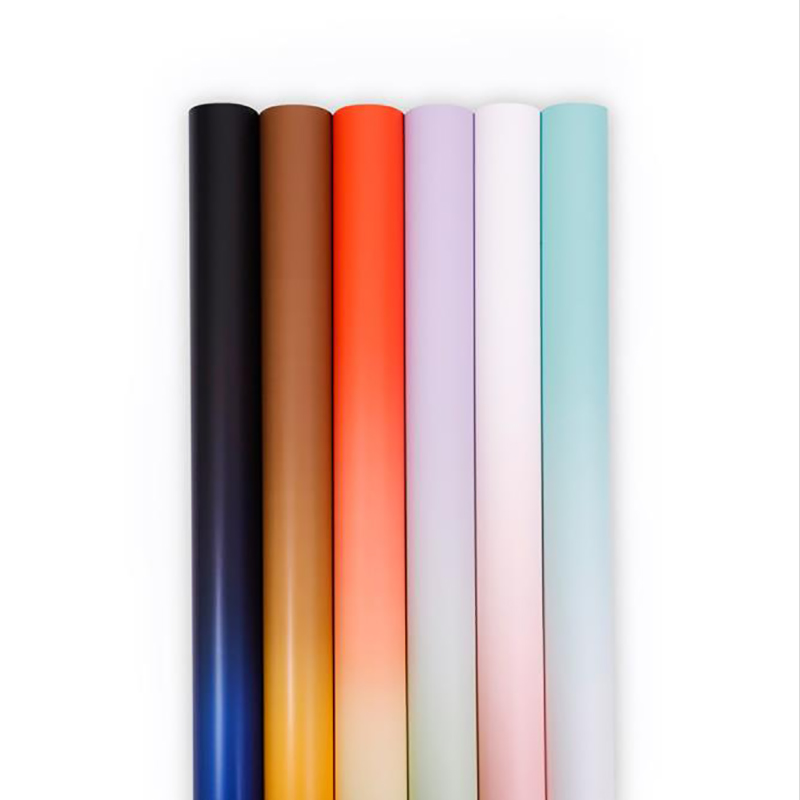Papel de regalo de ramo de flores degradado premium