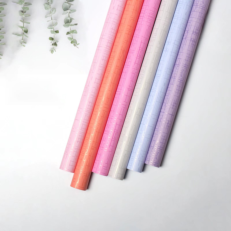 Papel de regalo de ramo con textura simple