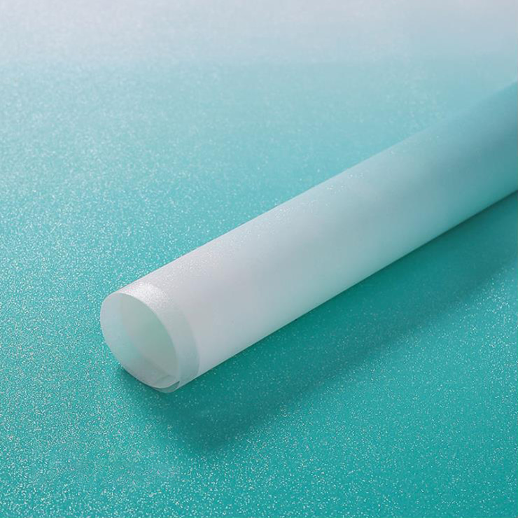 Papel De Regalo Ramo De Película Degradada De Niebla De Hielo