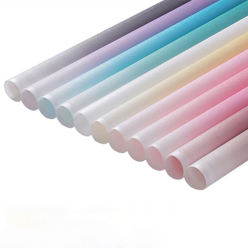 Papel De Regalo Ramo De Película Degradada De Niebla De Hielo