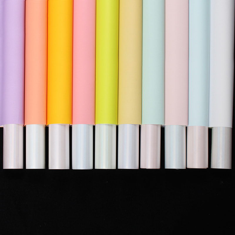 Papel de regalo con ramo de colores caramelo, fantasía, chapado en oro