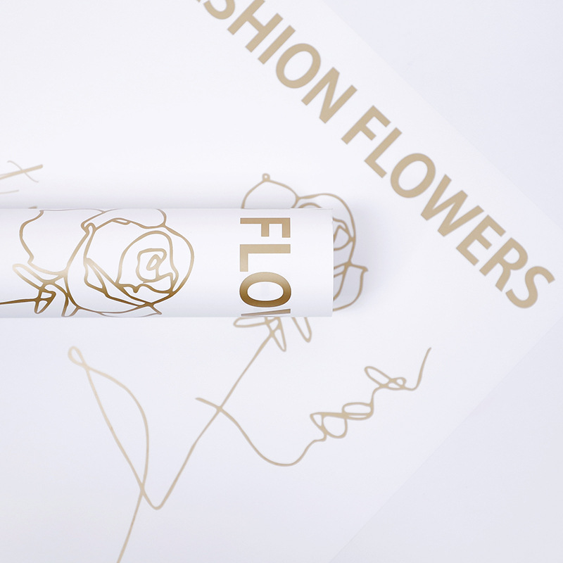 Papel de regalo Flower Love-Bouquet con estampado de rosas