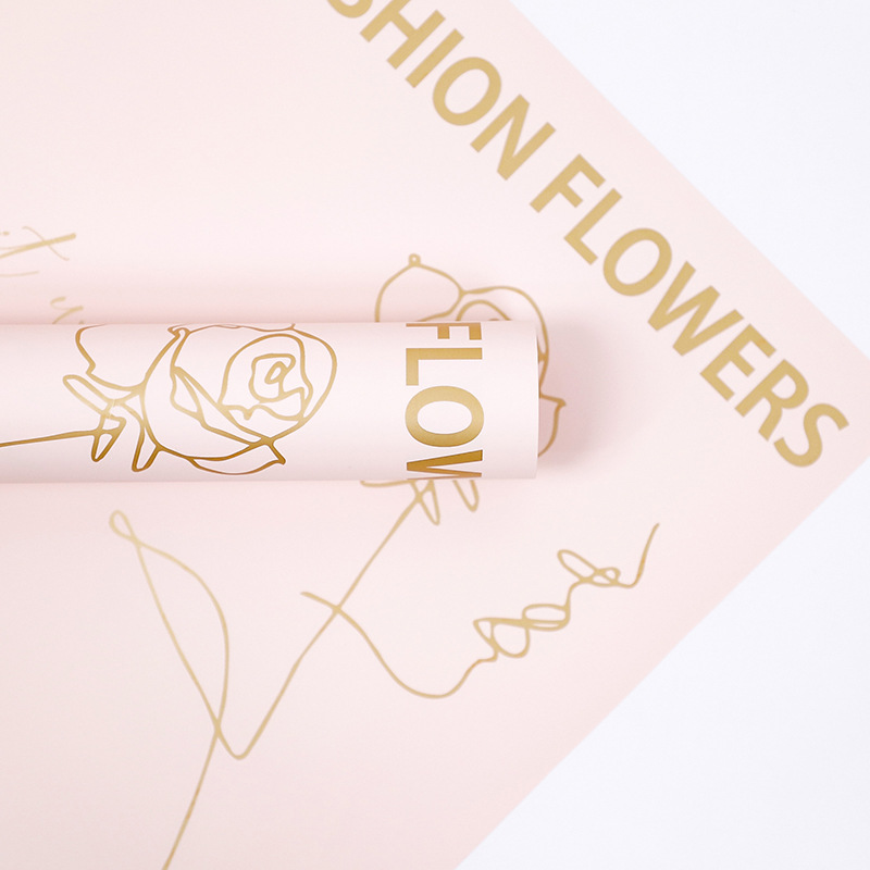 Papel de regalo Flower Love-Bouquet con estampado de rosas
